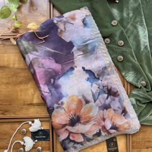 Fendi Floral Printed Saree